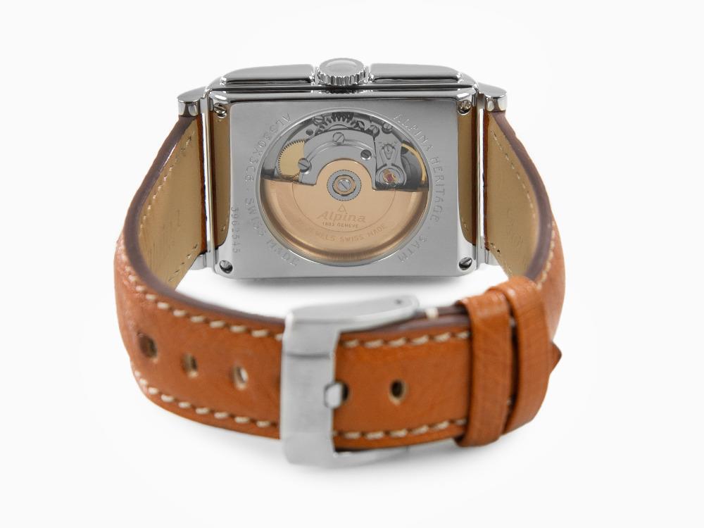 Reloj Automático Alpina Alpiner Heritage Carrée 140 Años, Plata, AL-530SAC3C6