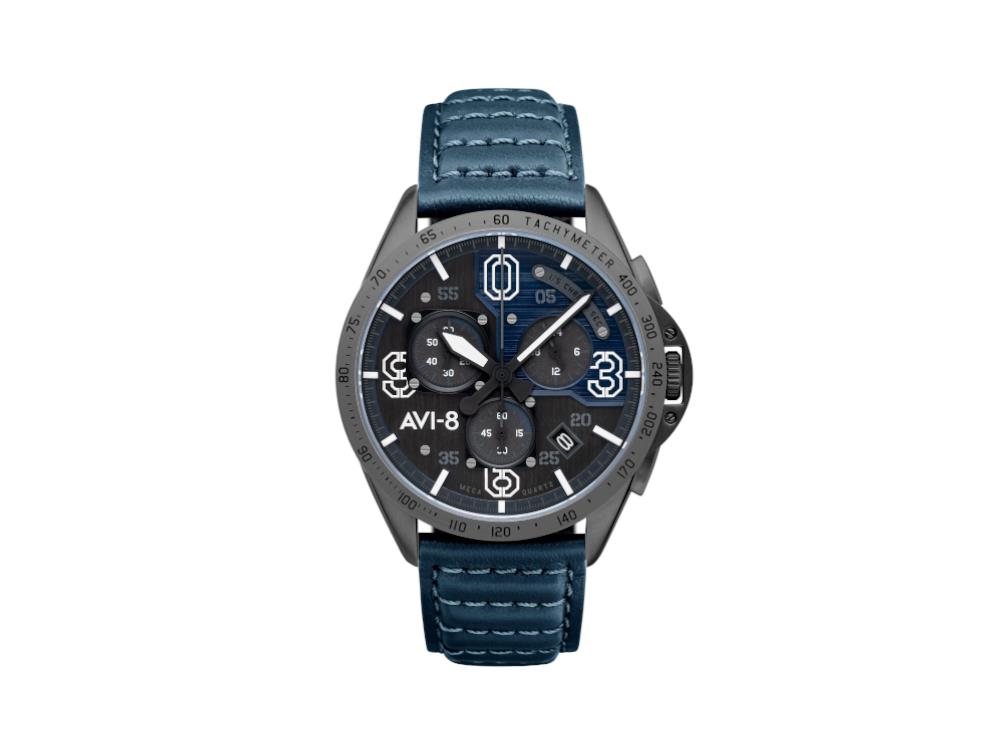 Reloj de Cuarzo AVI-8 P-51 Mustang Blakeslee Chronograph Air Blue, AV-4077-04