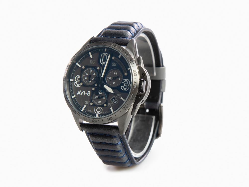 Reloj de Cuarzo AVI-8 P-51 Mustang Blakeslee Chronograph Air Blue, AV-4077-04