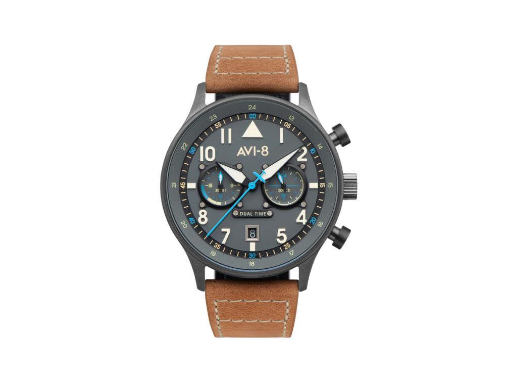 Reloj de Cuarzo AVI-8 Hawker Hurricane Carey Dual Time Orissa, 43 mm, AV-4088-04