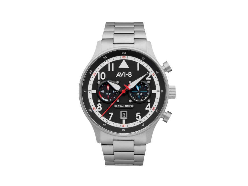 Reloj de Cuarzo AVI-8 Hawker Hurricane Carey Dual Time Rangoon, 43mm, AV-4088-11