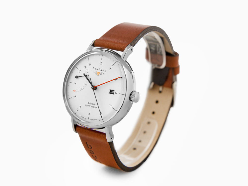 Reloj Automático Bauhaus, Blanco, 41 mm, Día, 2160-1