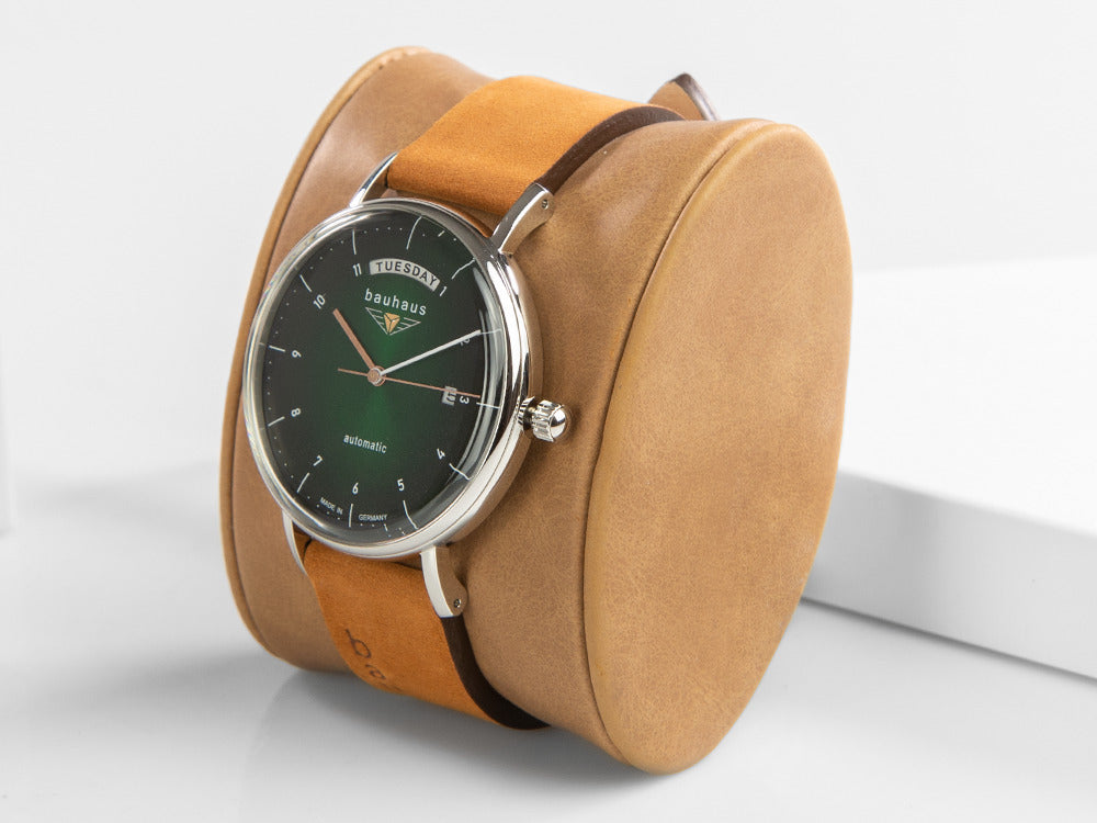 Reloj Automático Bauhaus, Verde, 41 mm, Día y fecha, 2162-4