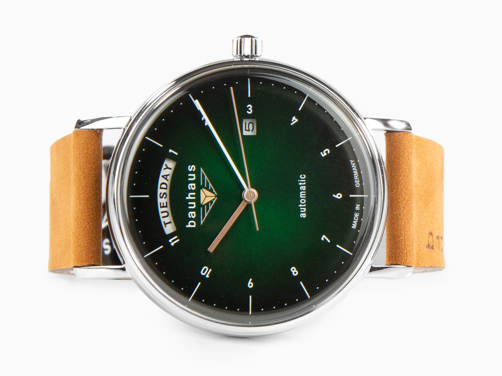 Reloj Automático Bauhaus, Verde, 41 mm, Día y fecha, 2162-4