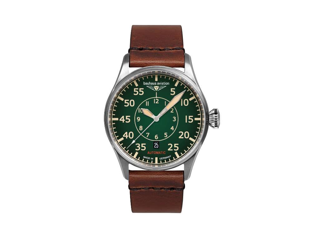 Reloj Automático Bauhaus Aviation Flight Control, Verde, 42 mm, SW 220, 2756-4