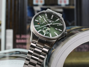 Reloj Automático Bauhaus Aviation, Titanio, Verde, 42 mm, Día, 2860M-4