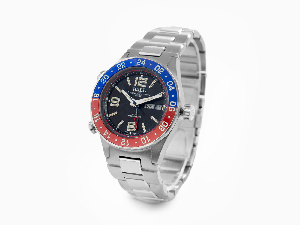 Reloj Automático Ball Roadmaster Marine GMT, Ed. Limitada, COSC, DG3030B-S4C-BK