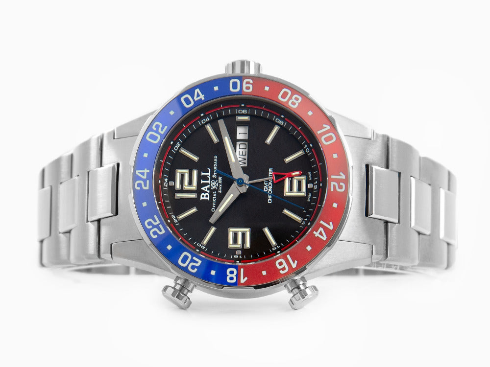 Reloj Automático Ball Roadmaster Marine GMT, Ed. Limitada, COSC, DG3030B-S4C-BK