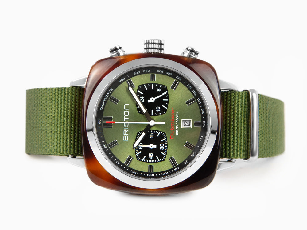 Reloj de Cuarzo Briston Clubmaster Sport, Verde, 42 mm, 20142.SA.TS.26.NOL