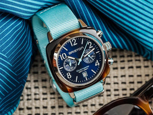 Reloj de Cuarzo Briston Clubmaster Classic Summer Vibes, Azul, 40 mm