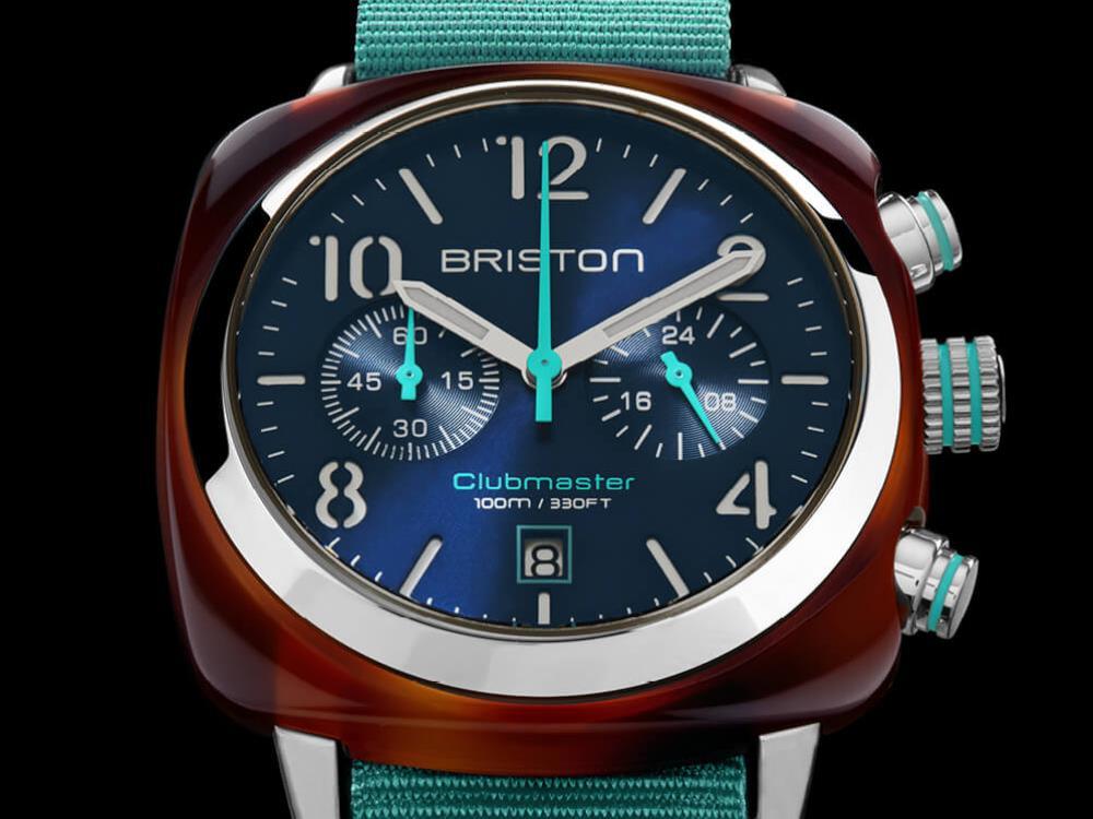 Reloj de Cuarzo Briston Clubmaster Classic Summer Vibes, Azul, 40 mm