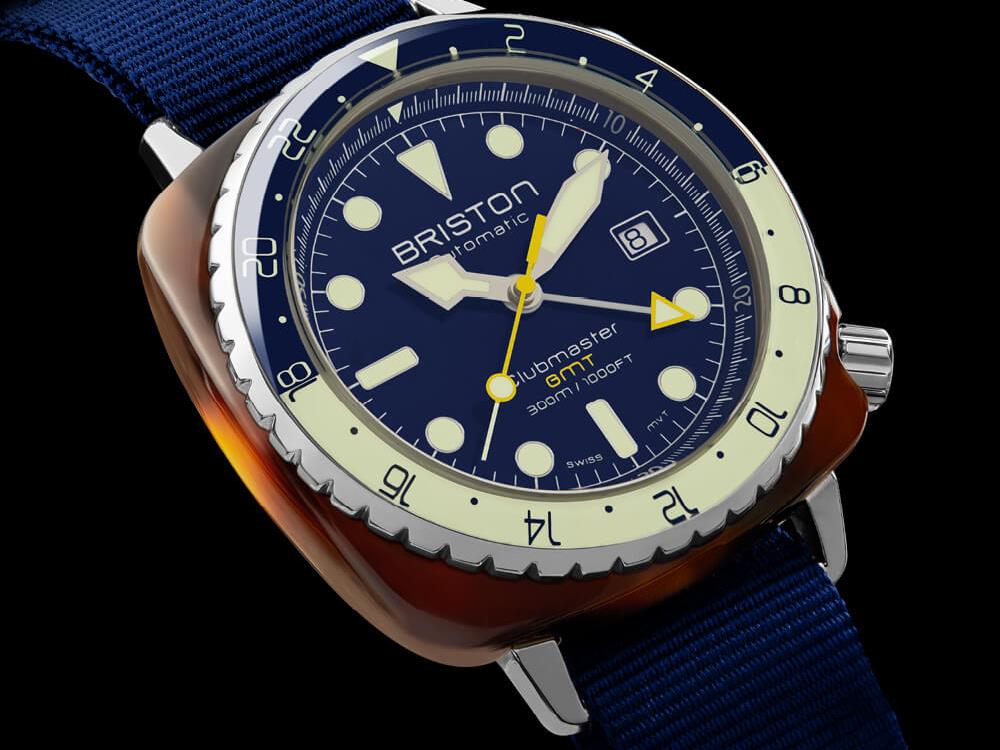 Reloj Automático Briston Clubmaster Diver Pro GMT, Azul, LE 24844.SA.T.15.NNB