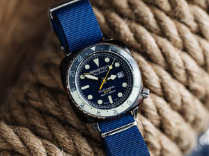 Reloj Automático Briston Clubmaster Diver Pro GMT, Azul, LE 24844.SA.T.15.NNB