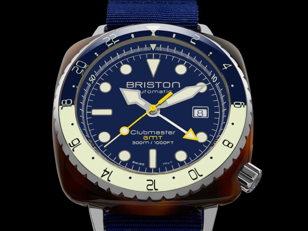 Reloj Automático Briston Clubmaster Diver Pro GMT, Azul, LE 24844.SA.T.15.NNB