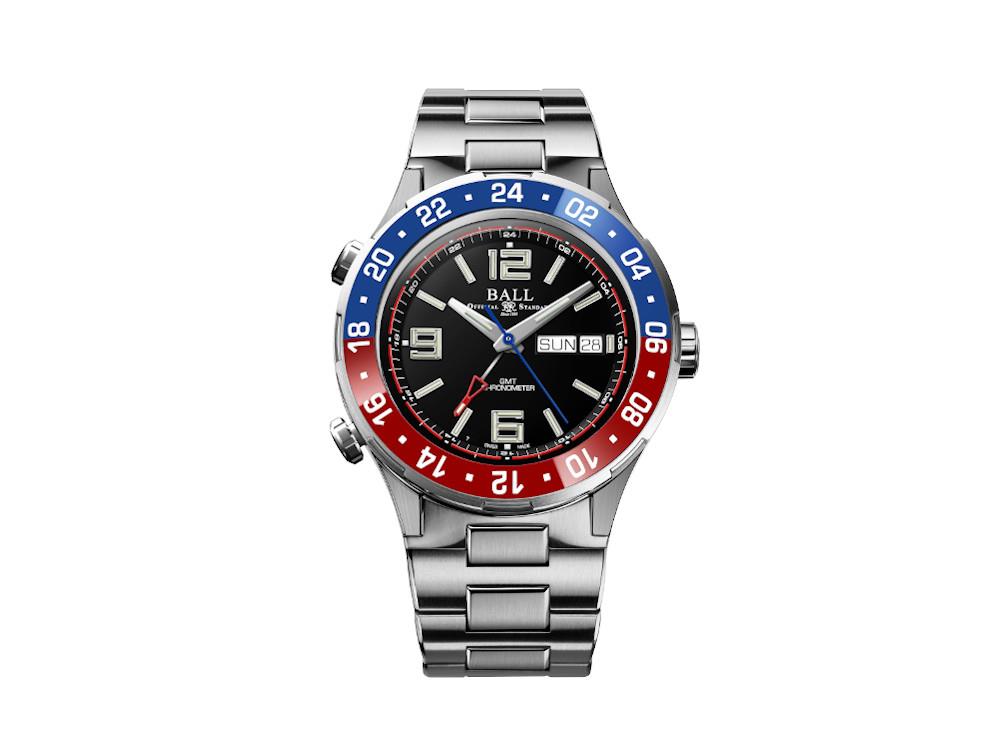 Reloj Automático Ball Roadmaster Marine GMT, Ed. Limitada, COSC, DG3030B-S4C-BK