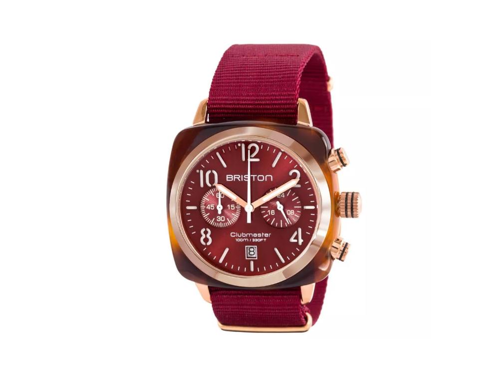 Reloj de Cuarzo Briston Clubmaster Classic, Rojo, 40 mm, 15140.PRA.T.8.NBDX