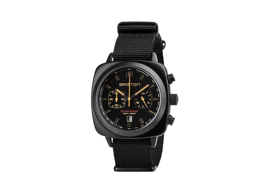 Reloj de Cuarzo Briston Clubmaster Sport, Negro, 42 mm, 18142.PBAM.BS.4.NB