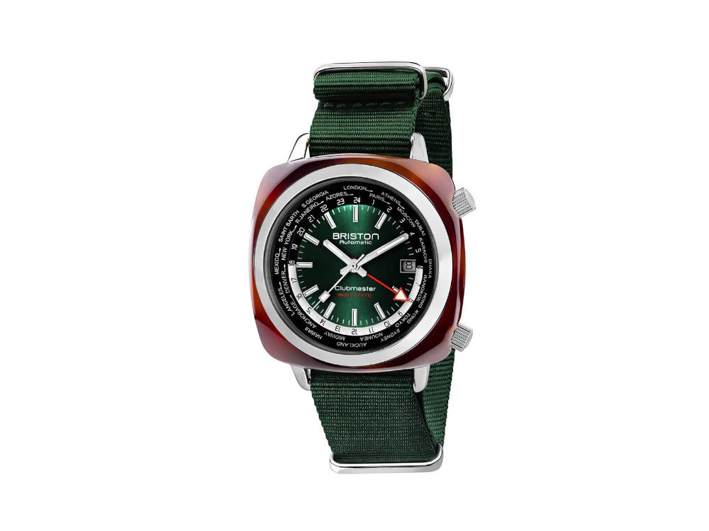 Reloj Automático Briston Clubmaster Traveler Worldtime, 20842.SA.TW.10.NBG