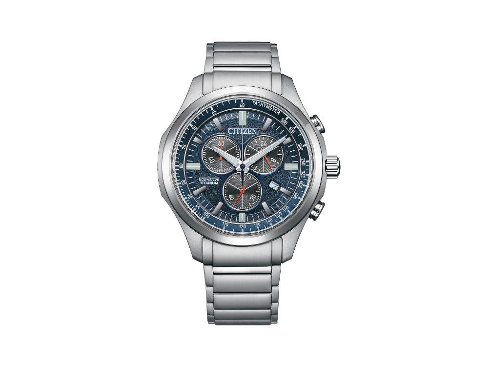 Reloj de Cuarzo Citizen Super Titanium, 43,5 mm, Azul, 10 atm, AT2530-85L