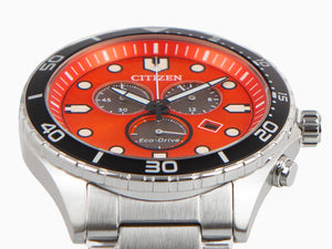 Reloj de Cuarzo Citizen OF Chrono Sporty Aqua, Naranja, 43 mm, AT2560-84X