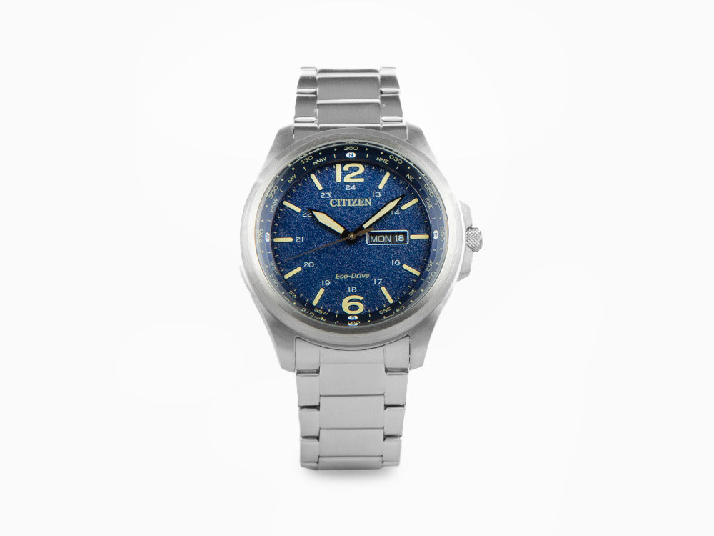 Reloj de Cuarzo Citizen OF Eco Drive J800, Azul, 44 mm, 10 atm, AW0110-82L