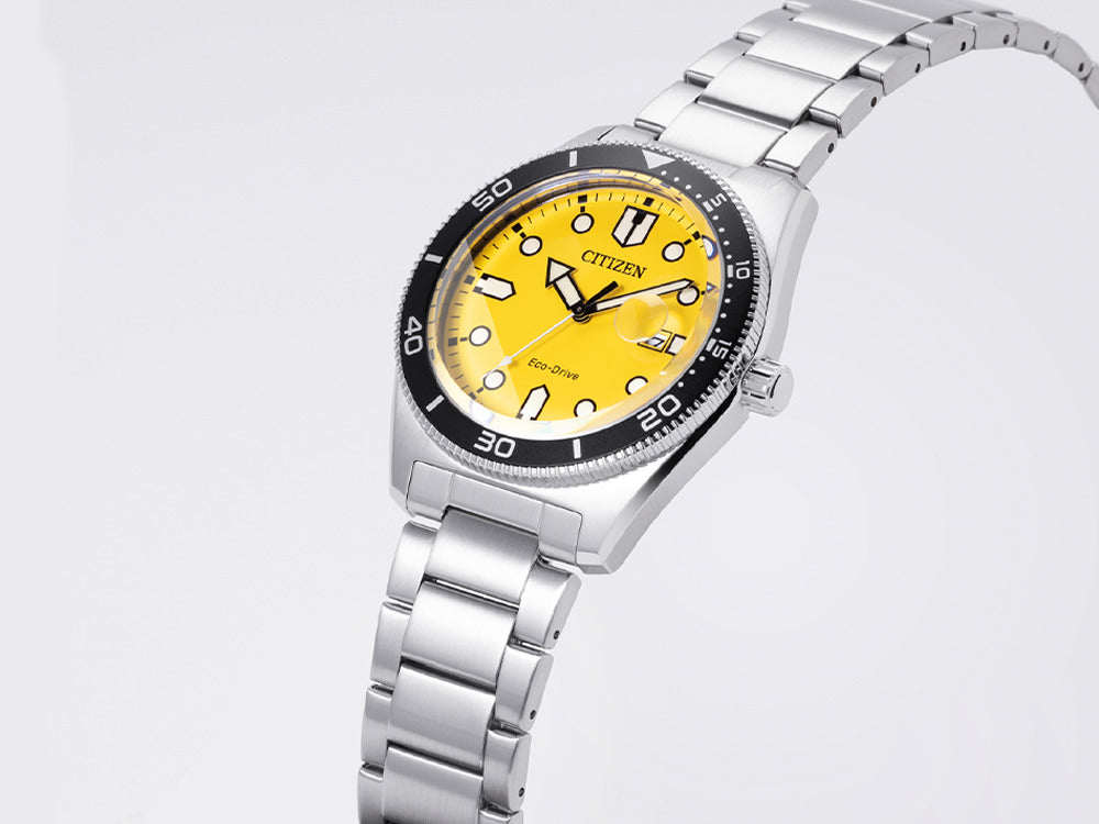 Reloj de Cuarzo Citizen OF, Amarillo, 43 mm, 10 atm, AW1760-81Z