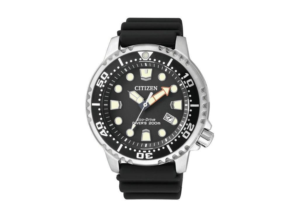 Reloj de Cuarzo Citizen Promaster, Eco Drive, 44 mm, Negro, 20 atm, BN0150-10E