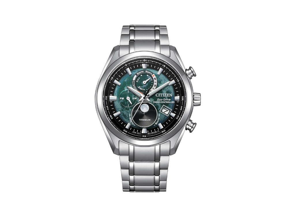 Reloj de Cuarzo Citizen Tsuki-Yomi Radio Controlled, H874, Verde, BY1010-81X