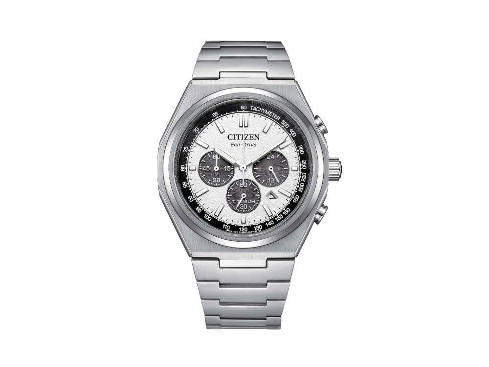 Reloj de Cuarzo Citizen Super Titanium Chrono, 42.5 mm, Blanco, CA4610-85A