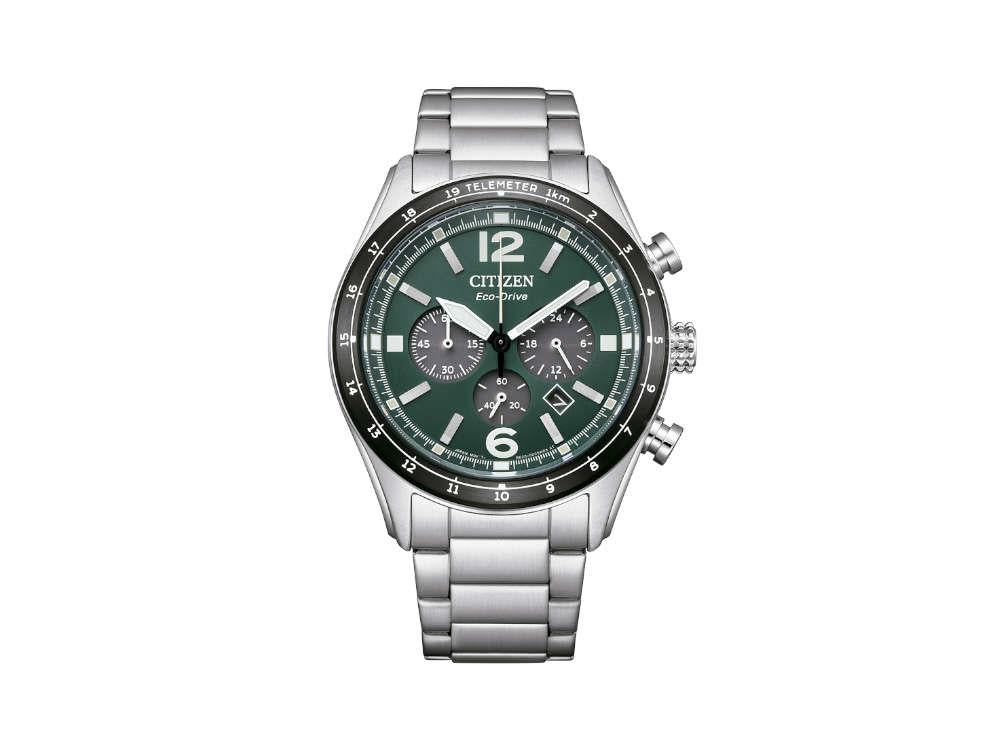 Reloj de Cuarzo Citizen OF Crono, Verde, 43 mm, 10 atm, CA4654-55X