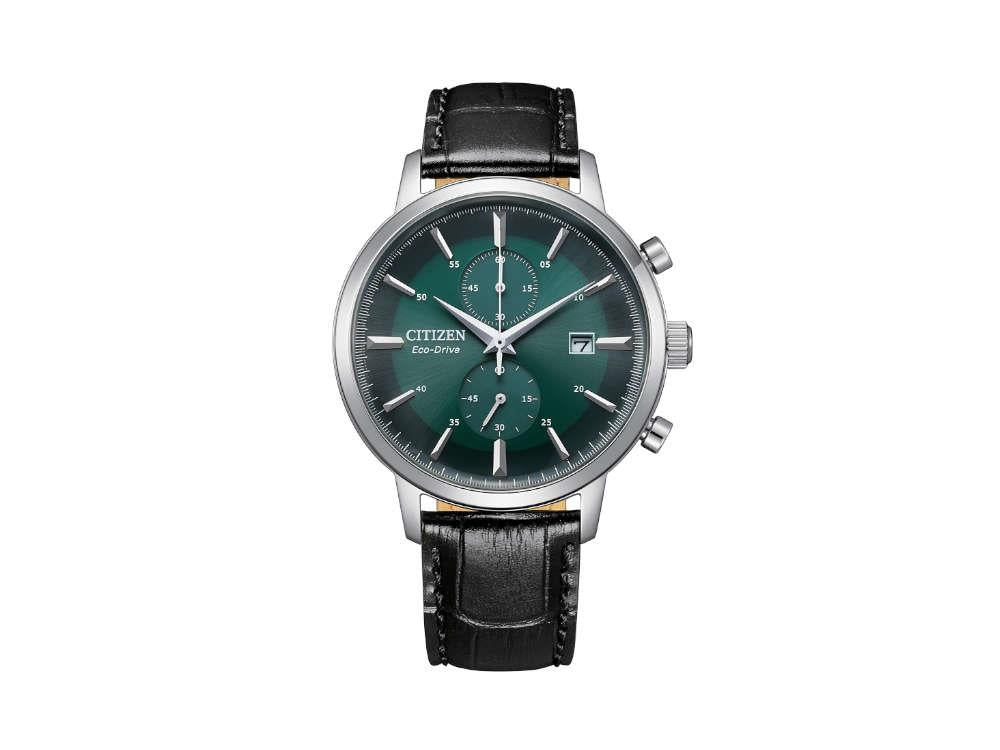 Reloj de Cuarzo Citizen OF Crono, Verde, 42 mm, Correa piel, 10 atm, CA7069-24X