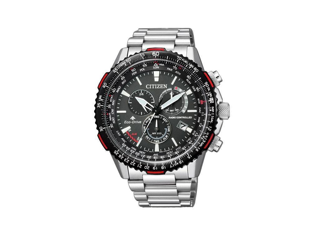 Reloj de Cuarzo Citizen Radio Controlled, ECO DRIVE, 45 mm, Negro, CB5001-57E