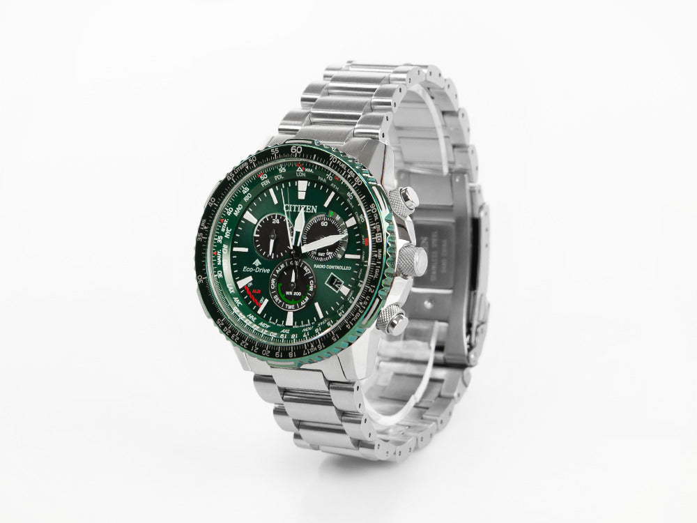 Reloj de Cuarzo Citizen Promaster Pilot, 40.9 mm, Verde, 20 atm, CB5004-59W