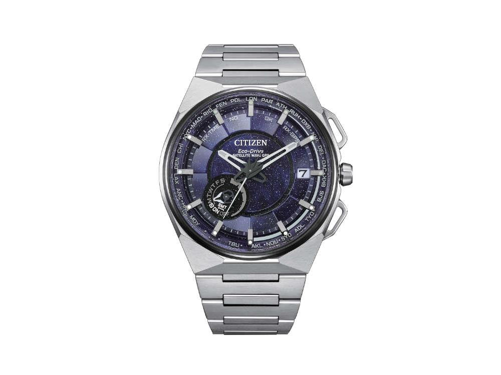 Reloj de Cuarzo Citizen Satellite Wave GPS F150, 45.4 mm, Azul, CC3097-52L