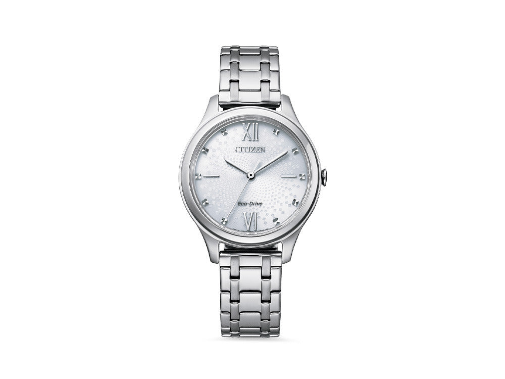 Reloj de Cuarzo Citizen Lady OF, Eco Drive E031, 32 mm, 5atm, Blanco, EM0500-73A