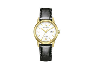 Reloj de Cuarzo Citizen OF Pair, Blanco, 30.5 mm, Correa de piel, EW2722-01A