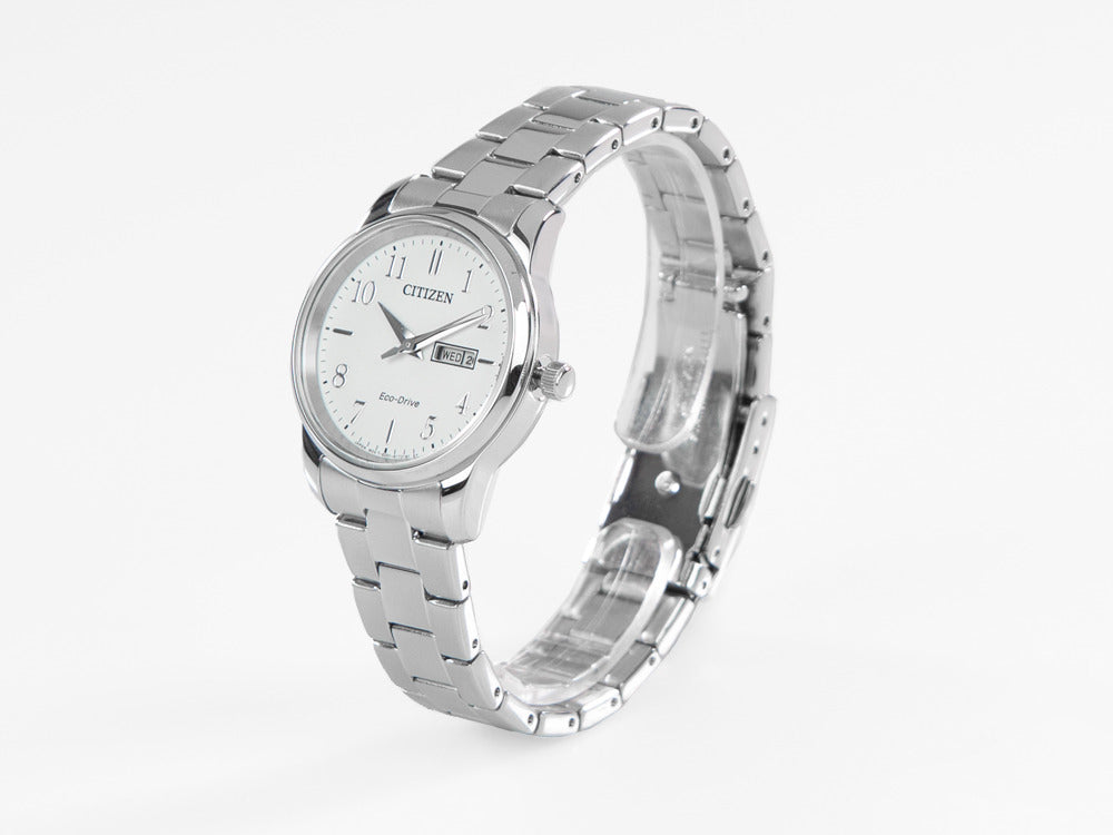 Reloj de Cuarzo Citizen OF Lady, Eco Drive E001, 30 mm, Blanco, EW3260-84A