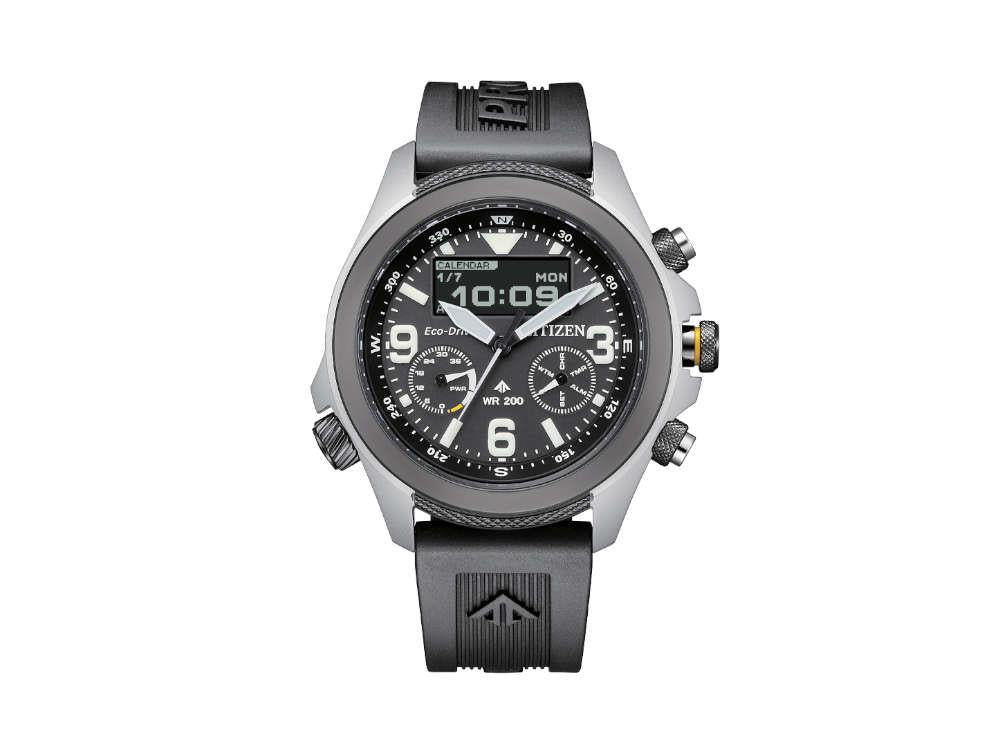 Reloj de Cuarzo Citizen Promaster Eco Drive Land U822, 43.9mm, Negro, JV1007-07E