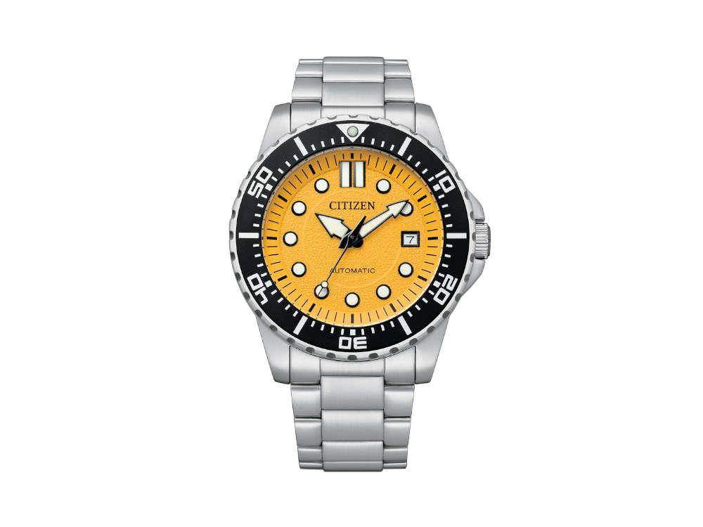 Reloj Automático Citizen NJ0170 Series, 8210, 43 mm, Amarillo, 10atm, NJ0170-83Z