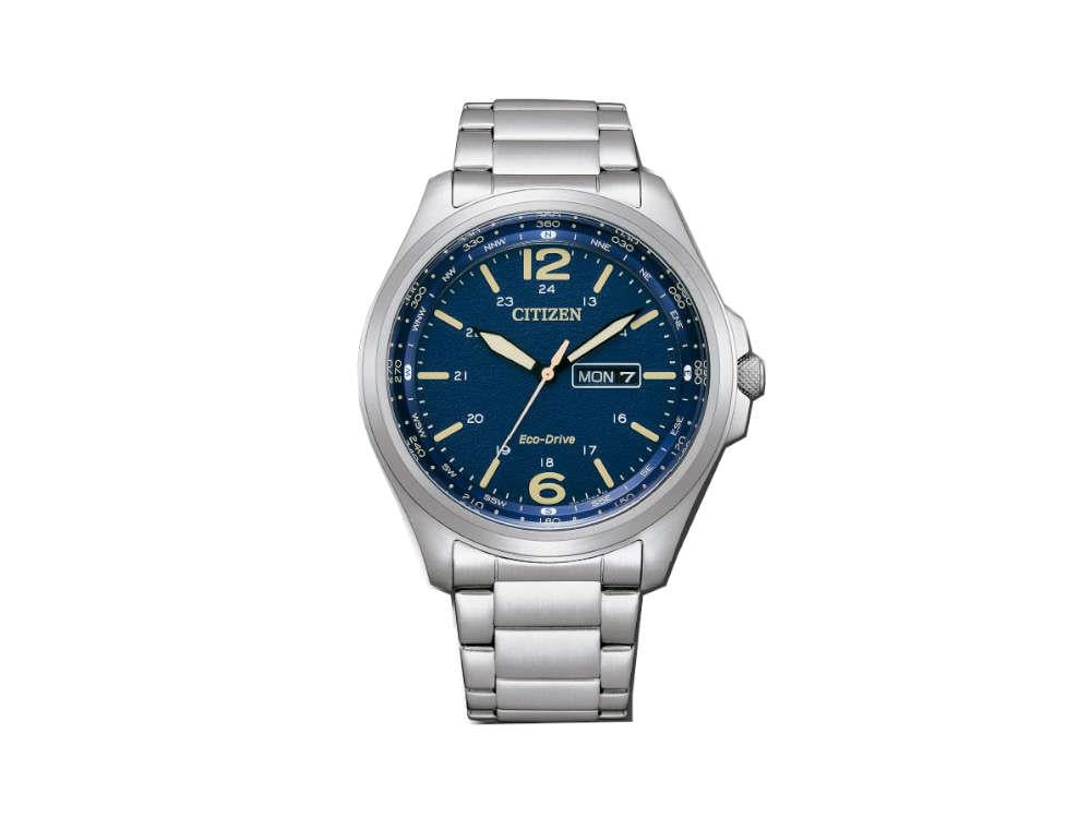 Reloj de Cuarzo Citizen OF Eco Drive J800, Azul, 44 mm, 10 atm, AW0110-82L