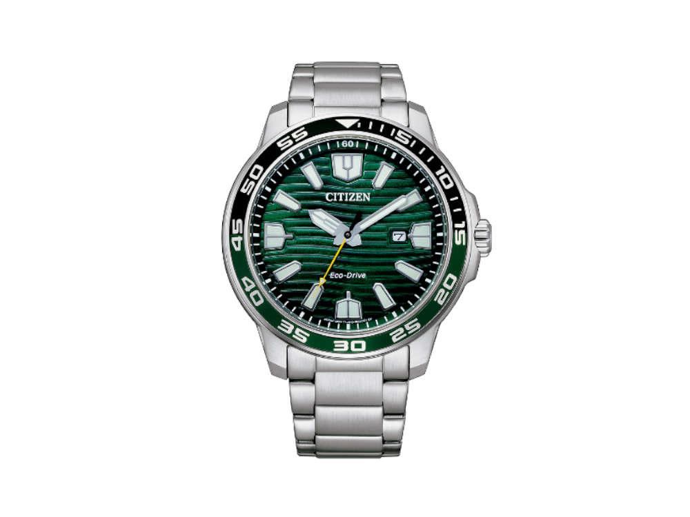 Reloj de Cuarzo Citizen OF, Verde, 45,5mm, 10 atm, AW1526-89X