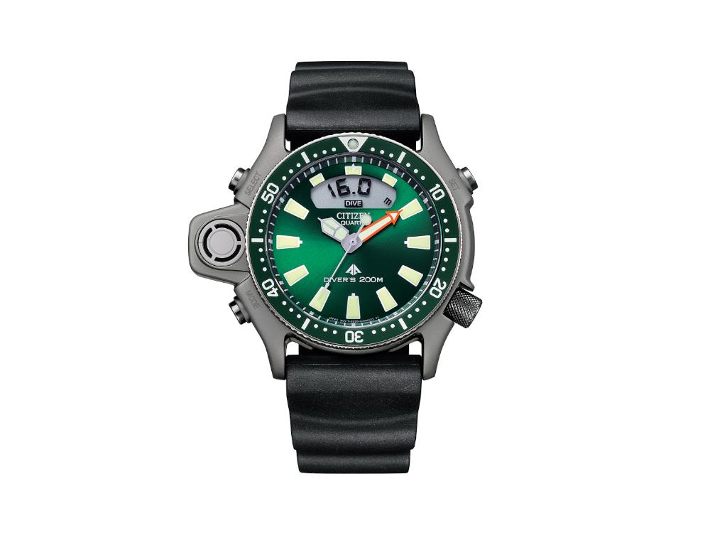 Reloj Citizen Promaster Aqualand I, Verde, Ed. Especial, JP2007-17X