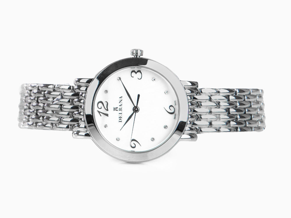 Reloj de Cuarzo Delbana Dress Villanova, Blanco, 32 mm, 41701.613.1.514