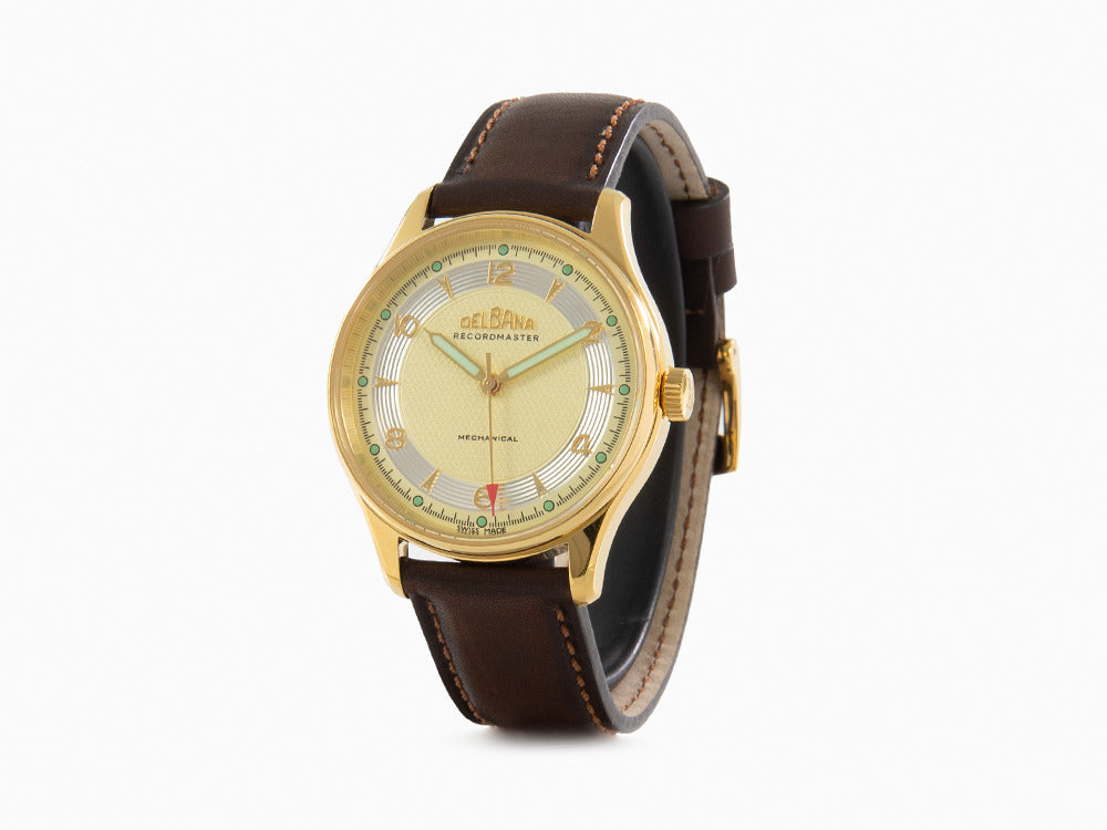 Reloj Manual Delbana Recordmaster Mechanical, dorado, 40 mm, 42601.748.6.024