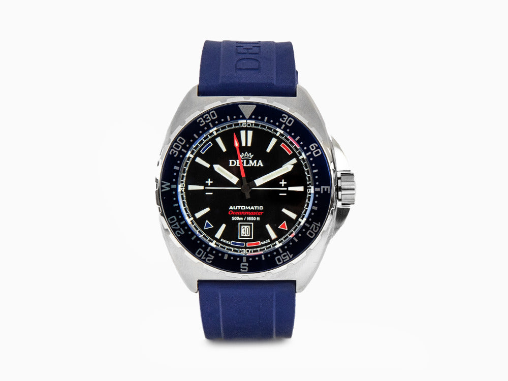 Reloj Automático Delma Racing Oceanmaster, Negro, 44 mm, 41501.670.6.048