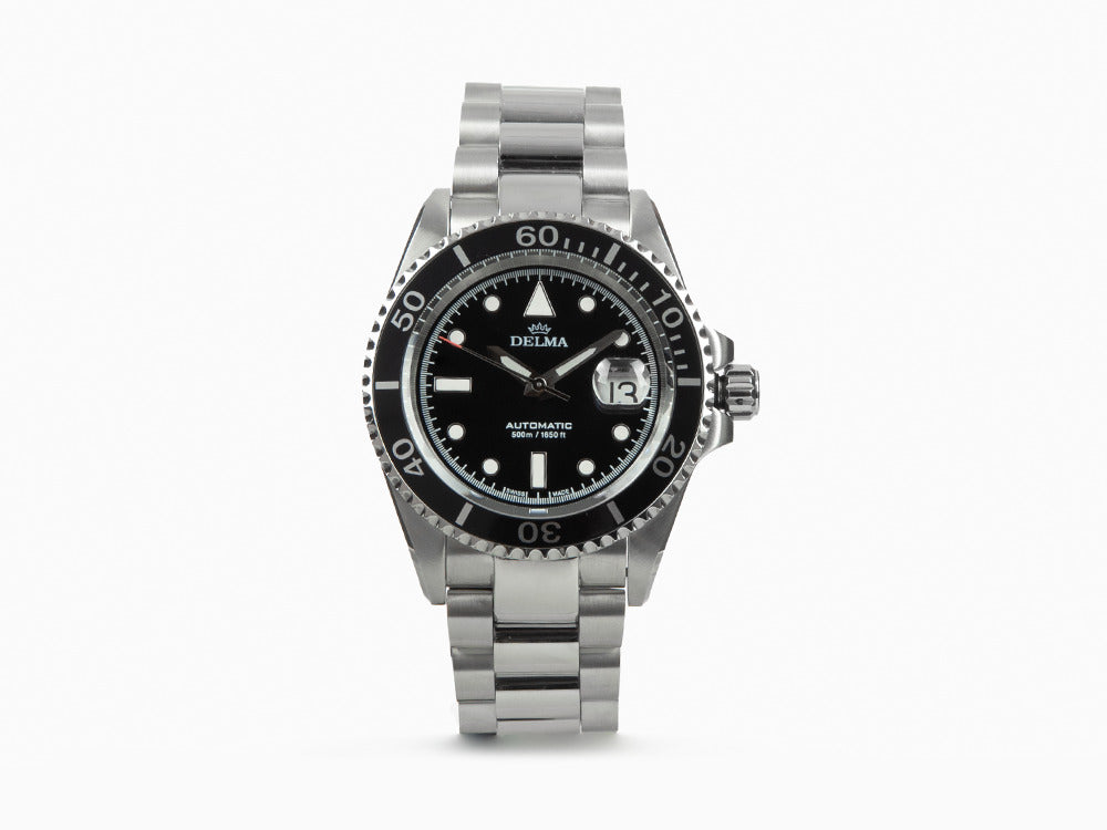 Reloj Automático Delma Diver Commodore, Negro, 43 mm, 41701.690.6.031