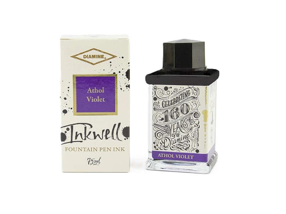 Tintero Diamine 160th Anniversary Athol Violet, 75ml., Morado, Cristal