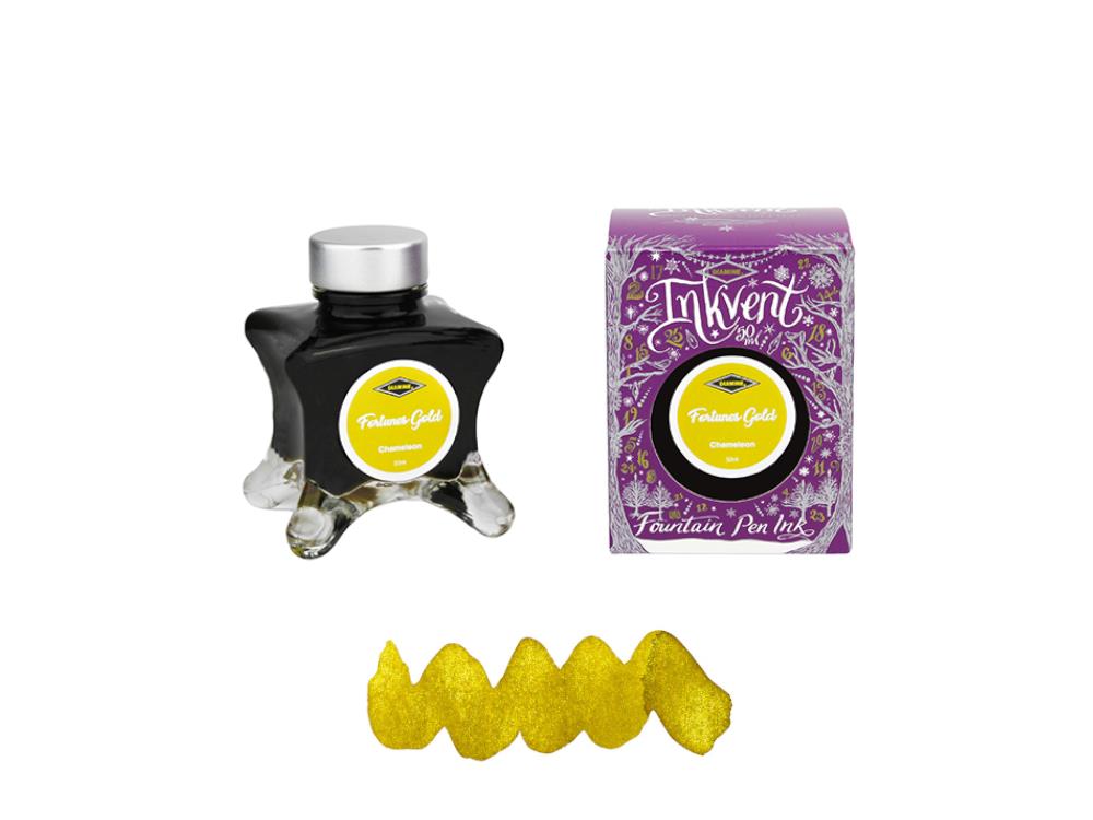 Tintero Diamine Fortunes Gold Ink Vent Purple, 50ml, Chamaleon, Amarillo