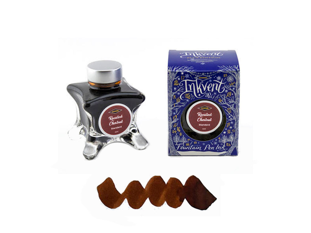 Tintero Diamine Roasted Chestnut, Ink Vent Blue, 50ml, Marrón