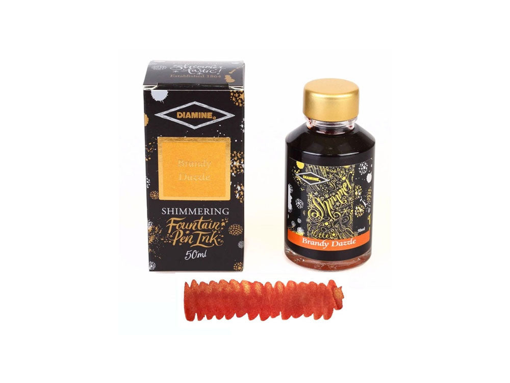 Tintero Diamine Shimmering Brandy Dazzle, 50ml, Cristal